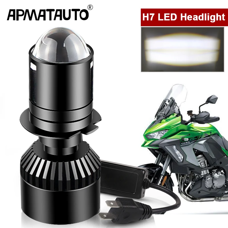 

1PCS H7 LED Headlight Bulb For Kawasaki ZX1000 EX300 EX650 Ninja ZX10R ZX6R 300 650 KLE650 Versys KLR650 ZR900 Z900 ABS 16-2018