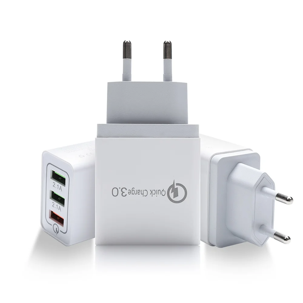 PCER 3A Quick Charge 3 0 USB зарядное устройство EU настенное для мобильного телефона адаптер