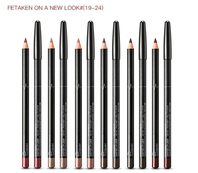 6 штук в упаковке Профессиональная многофункциональная карандаш для губ