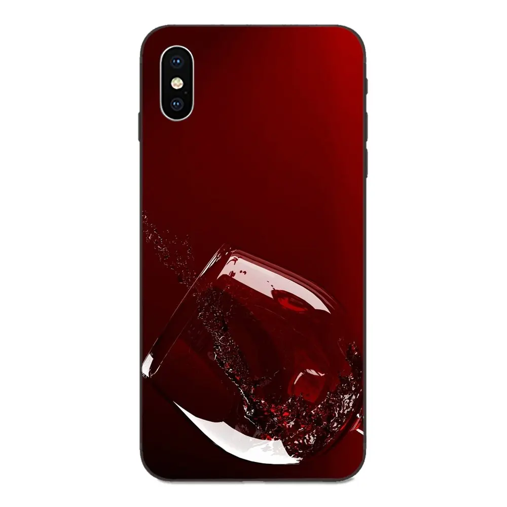 Soft Phone Capa Red Wine &amp Glasses For Huawei Mate 9 10 20 P8 P9 P10 P20 P30 Lite Mini Play Pro P smart Plus Z 2017 2019 | Мобильные
