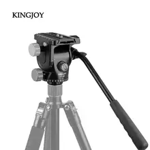 Kingjoy VT-1520, портативный штатив для камеры, поворотная головка с поворотом на 360 градусов, гидравлическая демпфирующая головка для монопода DSLR камеры, универсальная