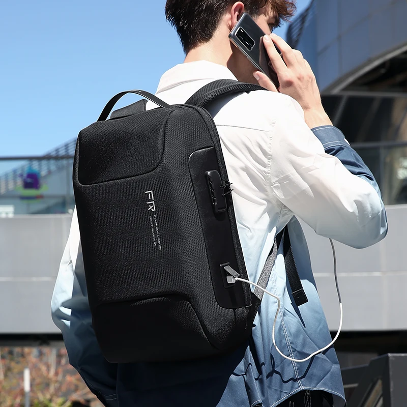 

Fenruien 2021 New Men Backpack Multifunction Anti Thief Backpack Waterproof Business Travel Backpacks Fit For 15.6 Inch Laptop