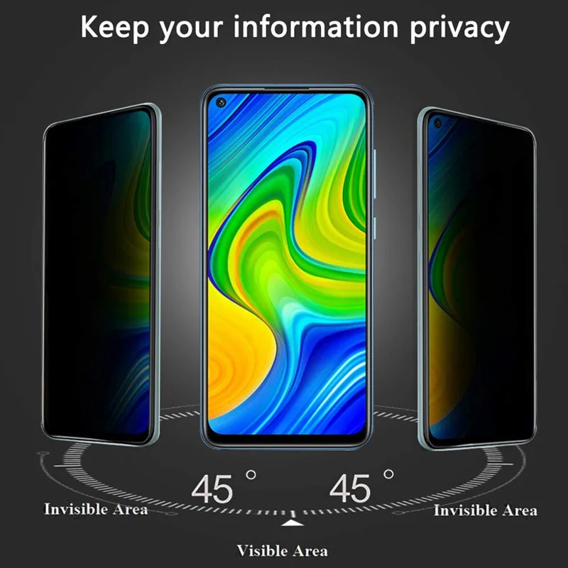 

2Pcs Privacy Tempered Glass For Redmi Note 10 Pro 9 8 7 T Anti Spy Peep Screen Protector For Redmi Note 7 8 9 10 Pro K30 K40 Pro