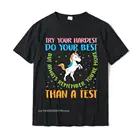 Футболка мужская с забавным тестом на день, модная рубашка для учителя и экзамена, Модная хлопковая, лето
