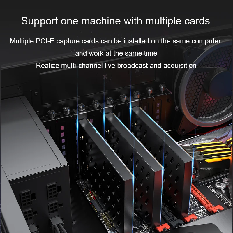 Acasis Quad HDMI-совместимая карта видеозахвата PCIe 1080P 60FPS 4-канальная встроенная - купить