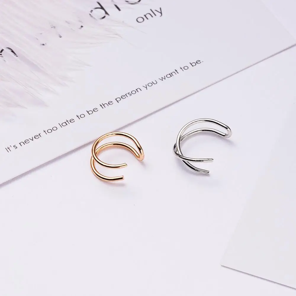 1 шт. зажим для ушей темпераментный простой U-образный полый геометрический