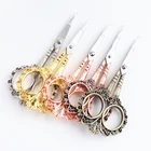 1 шт.  Винтаж ножницы для ногтей  кусачки для кутикулы в виде цветок золотые маникюрные ножницы ремувер для кутикулы инструменты для маникюра  GL1852