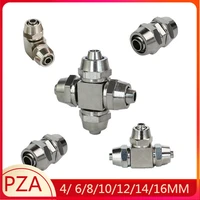 copper plated nickel pneumatic air quick connector for hose tube od 4mm 6 8 10 12 14 16mm fast joint connection