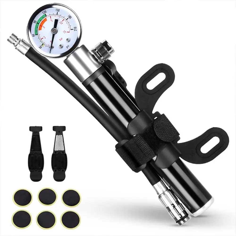 

Inflator Tyre Pump Bike Pump Aluminum Alloy Travel Tool Portable Bicycle Inflating Cycling Accessories