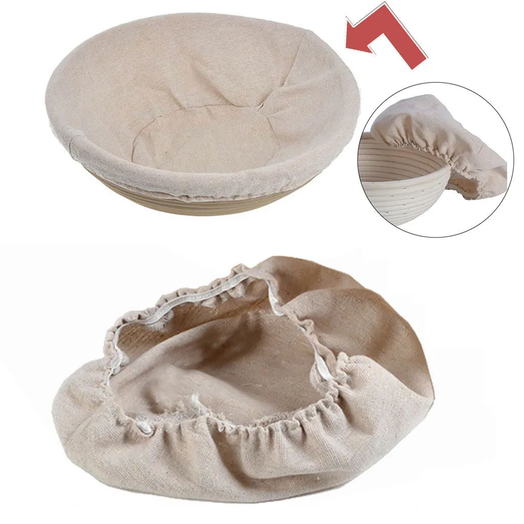 Круглый ротанговый корзина для теста 25x8 см | Дом и сад