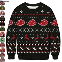 men women ugly christmas sweater 3d novelty reindeer printed funny holiday party crewneck sweatshirt pullover xmas jumpers tops
