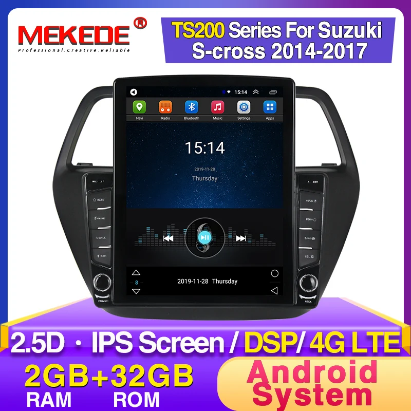 2.5D IPS Android 2din автомобильный Радио мультимедийный плеер для Suzuki S cross 2014 2015 2016 2017 GPS