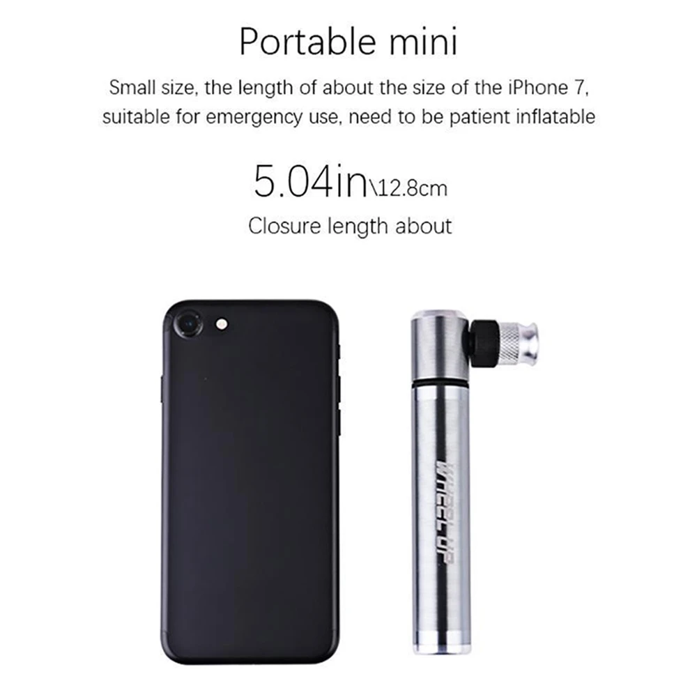 

Mini Bicycle Pump Portable Bike Tire Air Pump Lightweight Valve Cycle Hand Inflator for Mountain Road Bike Football