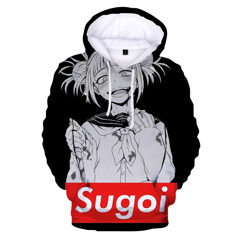 Boku No Hero Academy Bakugou толстовки с капюшоном для женщин и мужчин хип хоп с капюшоном Deku химико Тога 3D толстовки Harajuku пары одежда - Цвет: 7