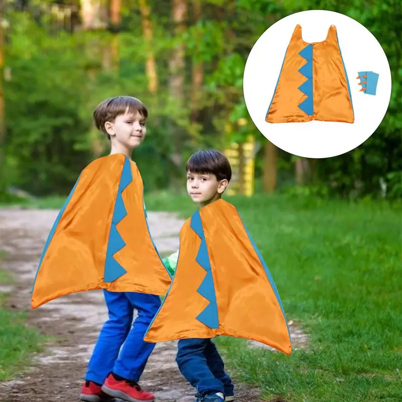 1 комплект Детский костюм для косплея на Хэллоуин накидка динозавра