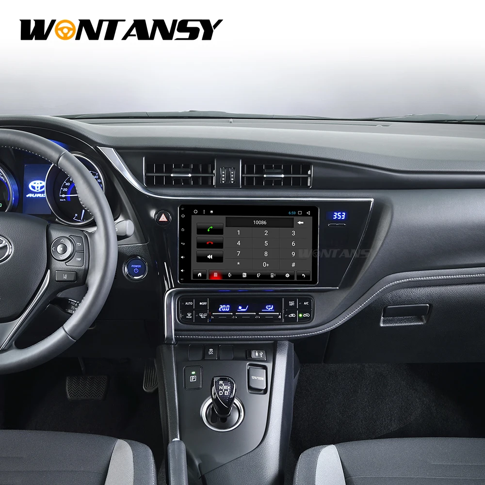 Автомобильный dvd для Тойота торолла аурис Fortuner Estima vios 2016 2017 2018 android 9 0 gps навигация