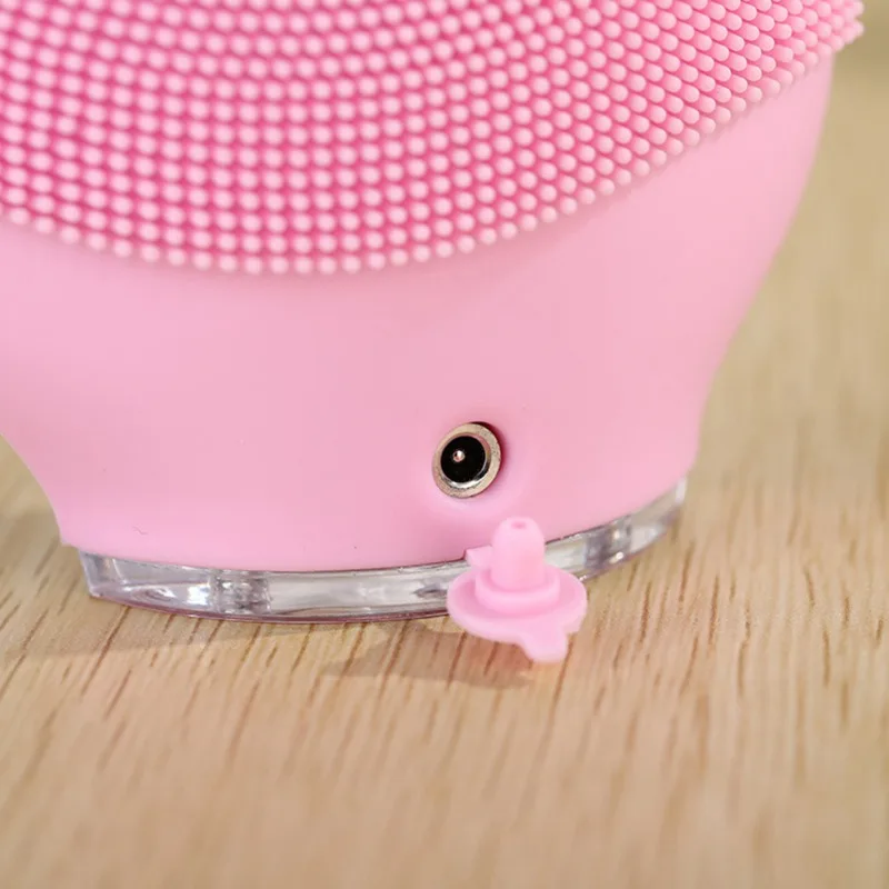 Мини USB электрическая Очищающая щетка для лица силиконовая Sonic Cleaner глубокое