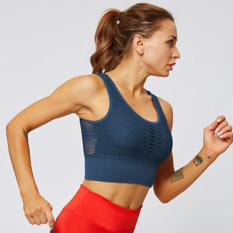 Бюстгальтер пуш-ап Женский спортивный противоударный дышащий | Бюстгальтеры