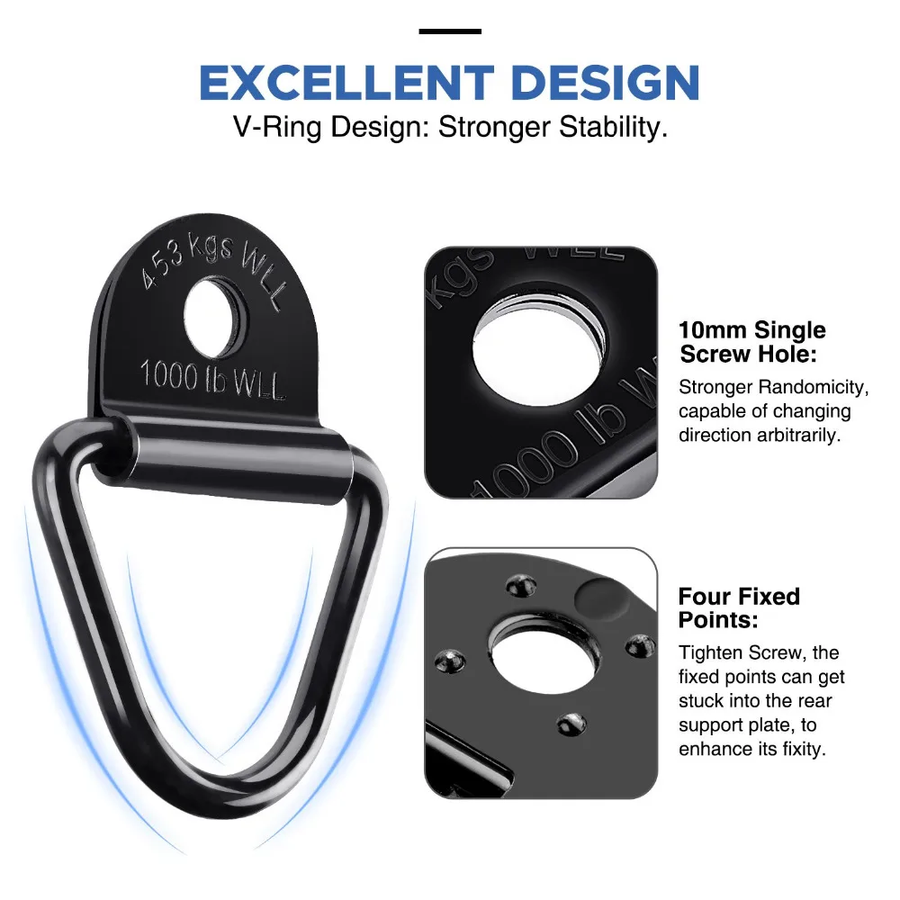 2 &quotСталь ротационное уплотнение Болтон грузовой прицеп галстук вниз анкера