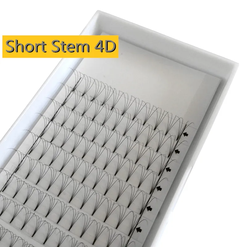 Оптовая продажа 10 лотков/партия ресницы с коротким стержнем готовые лучшее