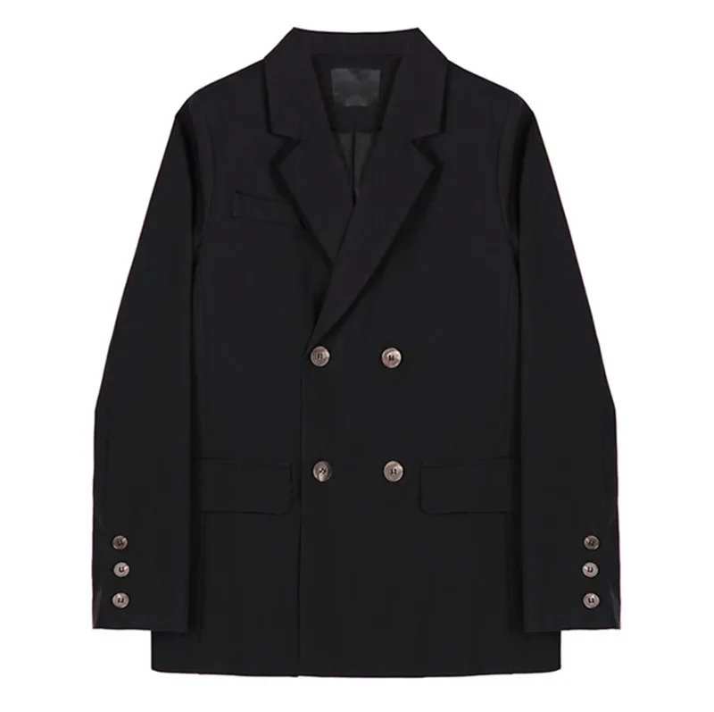 Новинка 2020 весенне-осенний Блейзер повседневный черный свободный костюм в