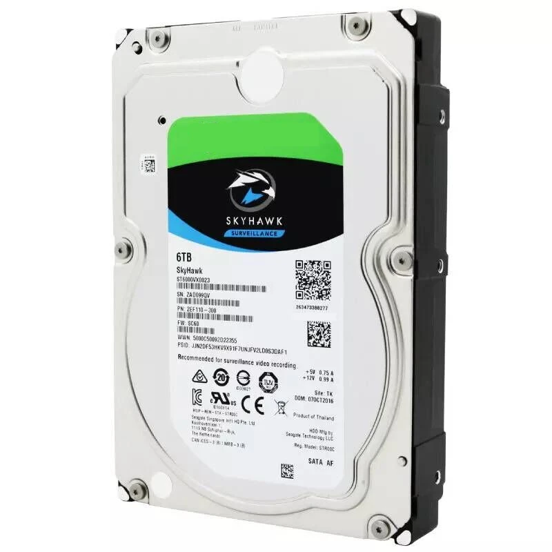 Новый оригинальный жесткий диск для Seagate Skyhawk 6 ТБ 3 5 дюйма SATA ГБ/сек. 256 Мб 7200 об/мин