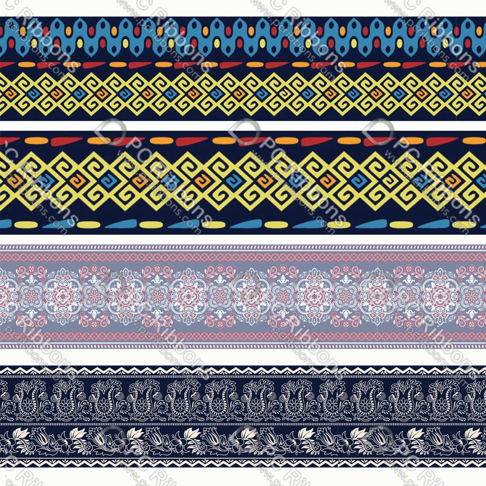 Шнурок с цветочным принтом в винтажном стиле атласная корсажная лента 1 дюйм