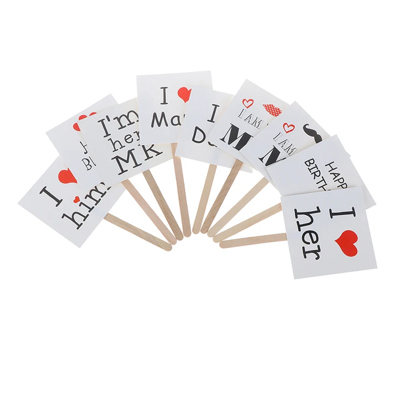 Счастливый День матери отца торт Топпер Вставка карты флажки для торта Наклейка