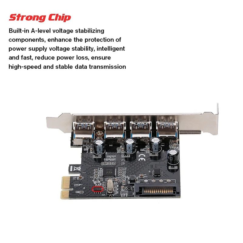 

Superspeed Interface USB 3.0 Expansion Card 4-Port Express PCI-E Desktop