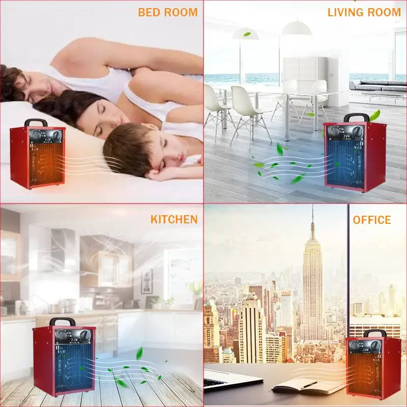 

Portable Electric Heater Mini Fan Heater Desktop Household Heating Stove Radiator Warmer Machine DUAL MODES for Summer Winter