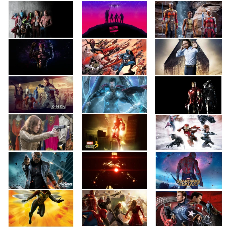 

Marvel Movie Avengers Superhero Print Poster Canvas Painting Anime Comics Mural Children's Room wall art decor Kid Birthday Gift