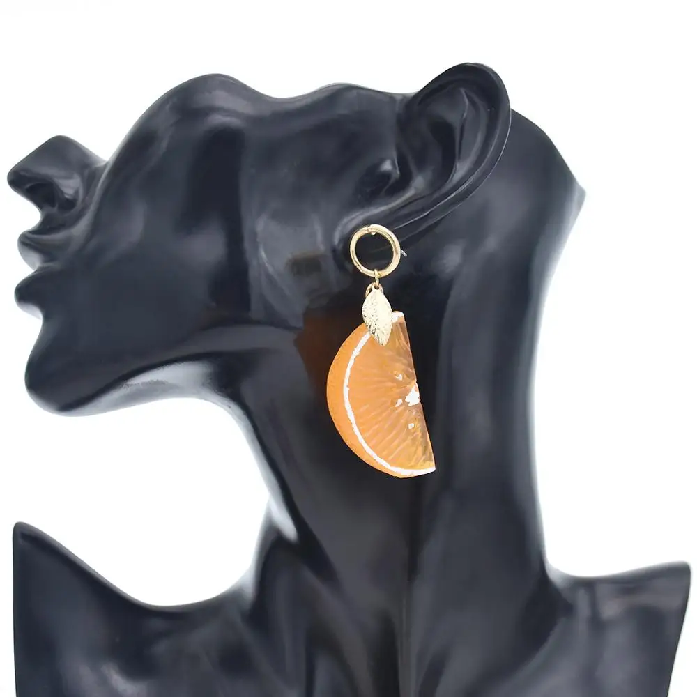 1 пара рождественских оранжевых висячих сережек для Woemn трендовые длинные милые