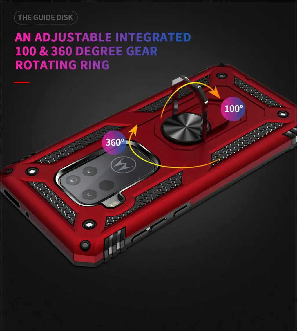 Роскошное металлическое кольцо-держатель телефона чехол для Motorola Moto One Zoom