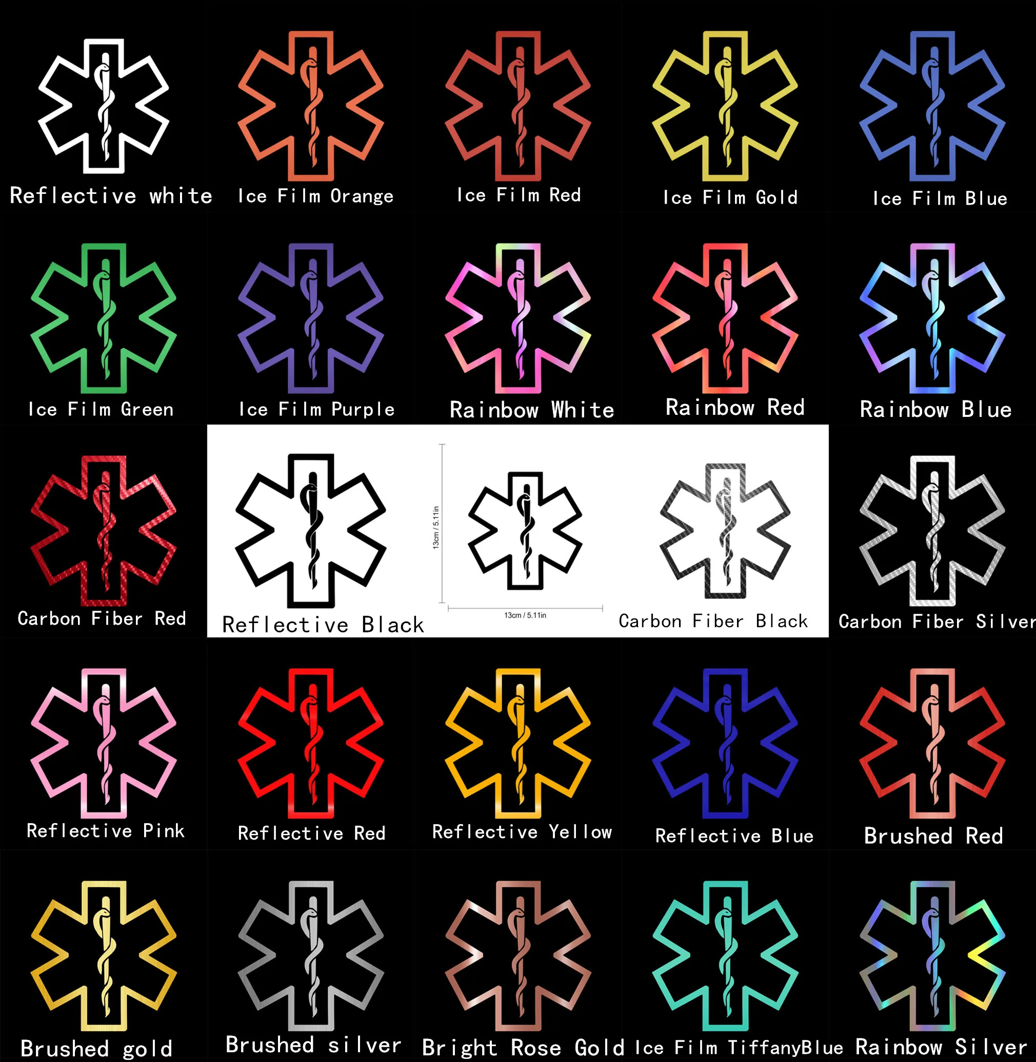 Наклейка символ &quotЗвезда жизни&quot rylyхорос наклейки для автомобиля стильные
