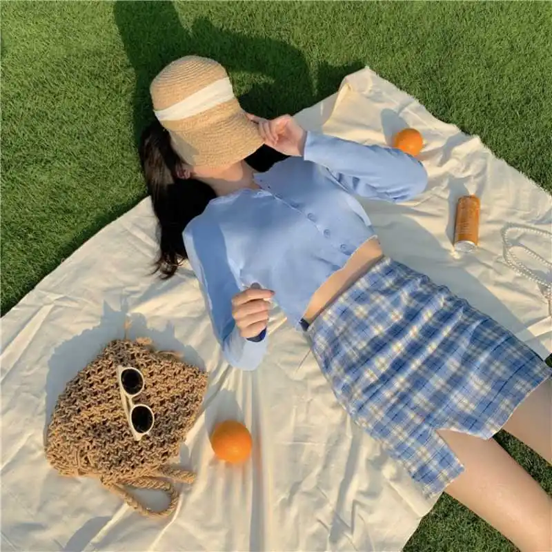 Женский трикотажный кардиган тонкая Солнцезащитная пальто новая маленькая