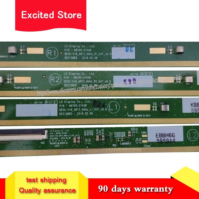Оригинальный 4 шт для LG V18_ART3_60Hz 6870S 2742B 2743B 2744B 2745B LCD панель PCB Часть|Платы мобильных