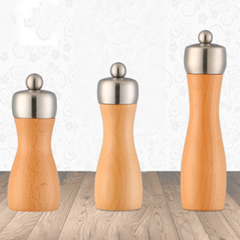 Высококлассная деревянная соль и перец мельницы кофемолка сделанные из