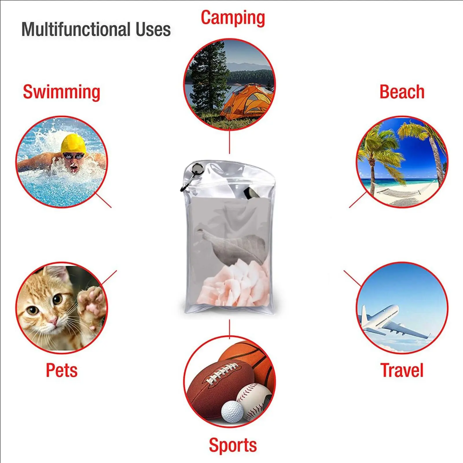 Shabby Chic Vintage Peach Roses Frame On Gray Quick Dry Towel Gym Sports Bath Portable Persian Carpet Look Rose Tinted Field