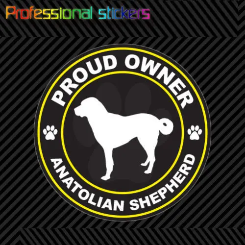 Счастливым обладателем анатолийской овчарки Стикеры Наклейка самоклеющиеся