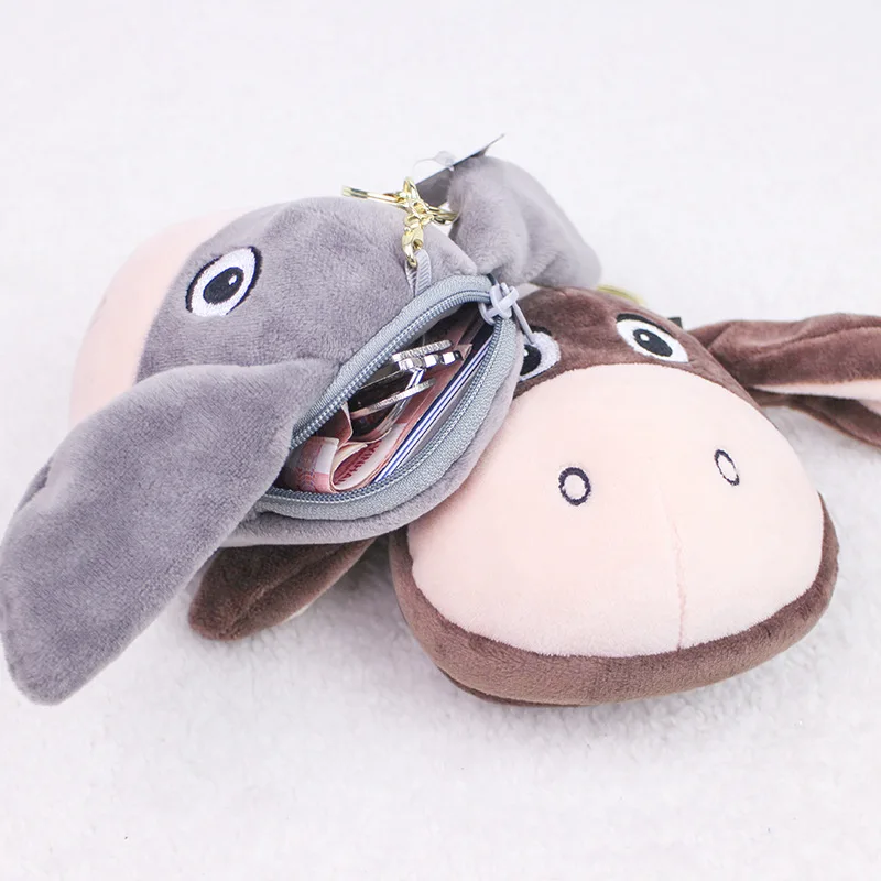 Три цвета каваи плюшевый осел бумажники игрушки чучела животные Стич стильный