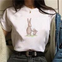 rabbit kawaii anime graphic print t shirt women new summer fashion korean tshirt harajuku aesthetic white tops female t shirt