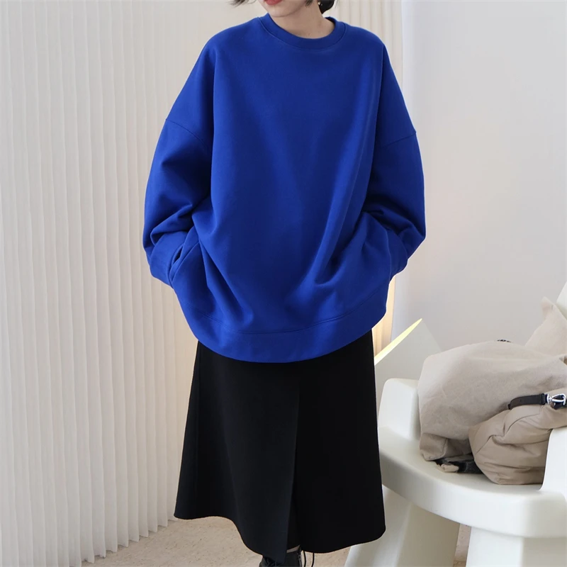 

Plush Hoodies Sweatshirts Korean Version New Style Sweater Oversize Oversize Design Sense Woman Clothes for Women Loose Pullover