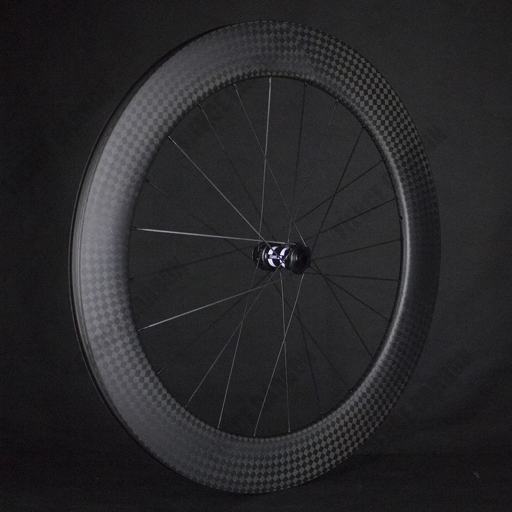 

High End 700C Durable Wheelset 12K Carbon 75/80mm Depth Durable DT350/DT240 Superlight Disc Brake Carbon Wheelset Free Shipping