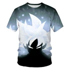Мужская футболка с коротким рукавом, суперсветящаяся Повседневная футболка с 3D-принтом Драконий жемчуг, лето 2021
