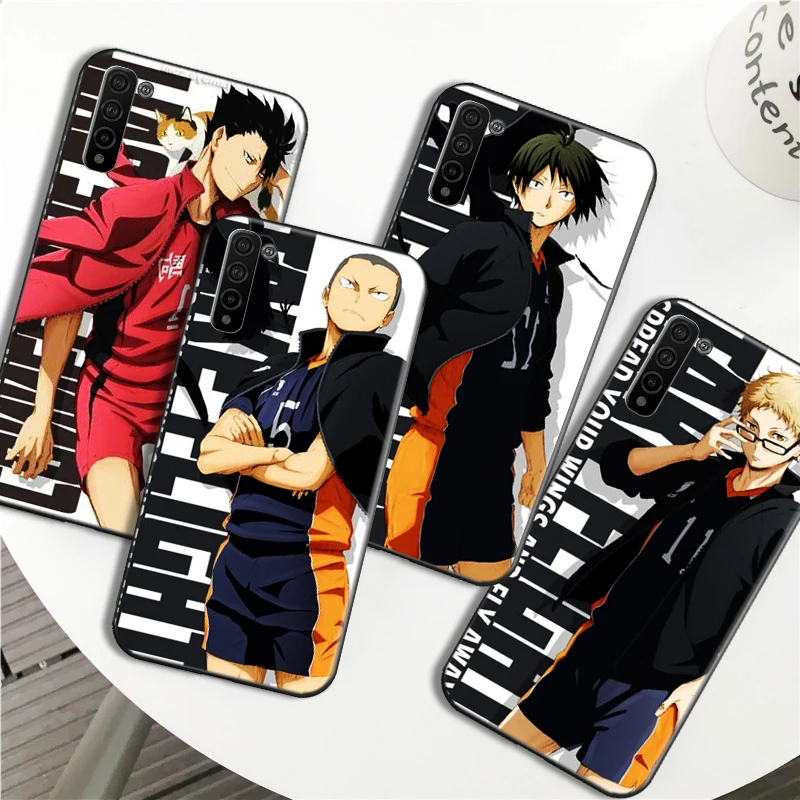 

Haikyuu Volleyball boy Anime Phone Case For Huawei Honor 10X Lite V20 20i 30 Pro 30 Lite 20 Lite hinata syouyou Soft TPU