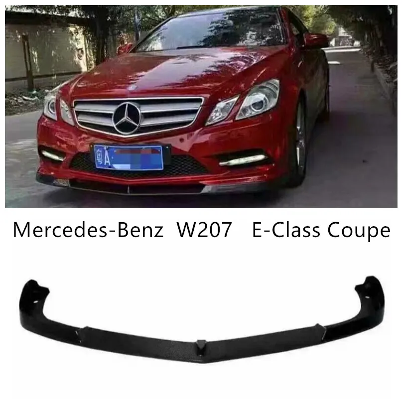 

Carbon Fiber Front Lip Spoiler For Mercedes-Benz W207 E-Class Coupe E260 E300 E63 2009 10 11 2012 2013 Bumper Diffuser Spoilers