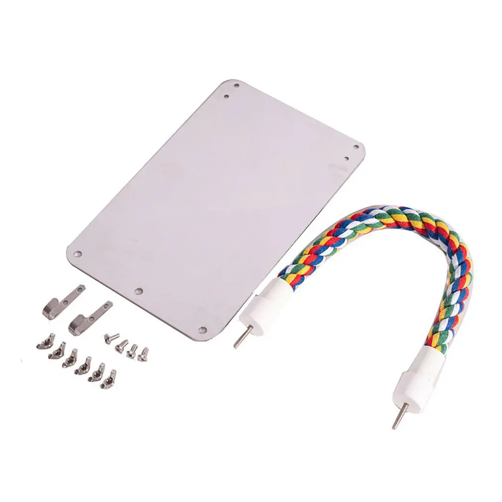 

Долговечное практичное зеркало для птиц из нержавеющей стали с веревкой