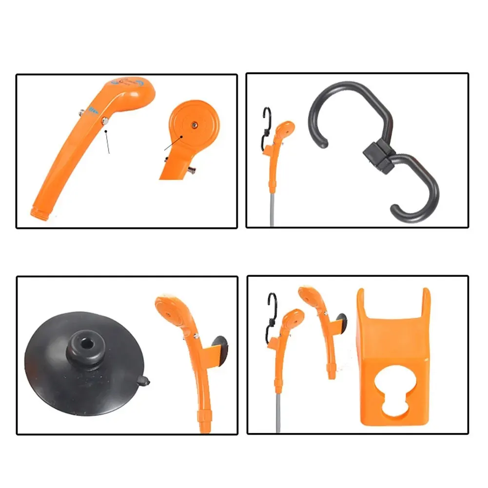 

5M Wired DC12V Car Shower Portable Outdoor Shower Nozzle Convenient for Camping and Bathing With 20L Folding Bucket Set