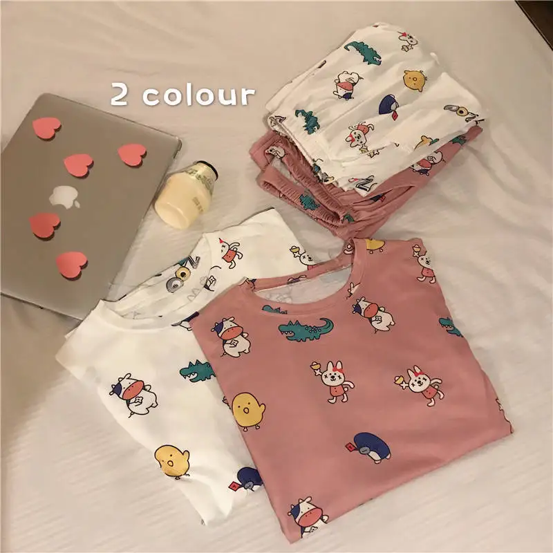 2019 зимние женские пижамы с длинным рукавом домашняя одежда 2 шт. женская