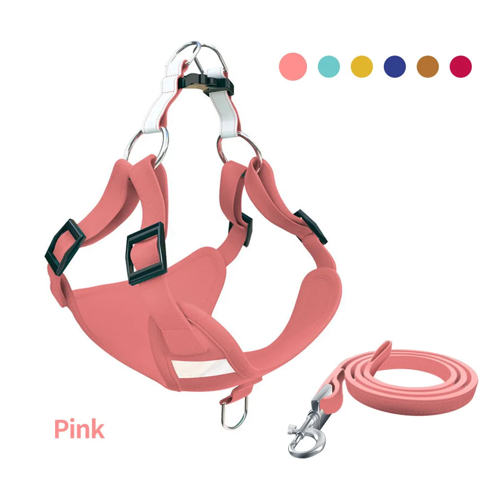 

Pet Dog Harness Adjustable Reflective Dog Chest Strap Vest For Small Medium Large Dogs Outdoor Training Protective Dog Harness